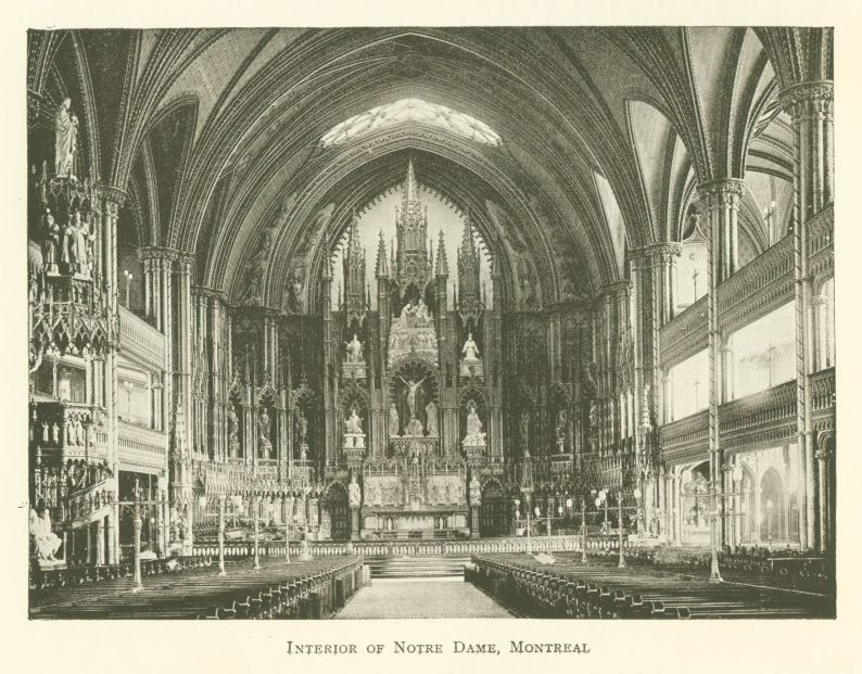 Interior of Notre Dame, Montreal