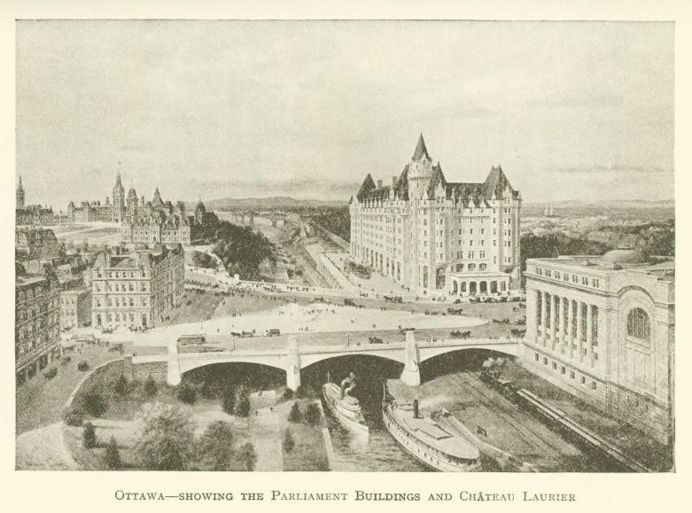 Ottawa--showing the Parliament Buildings and Chteau Laurier