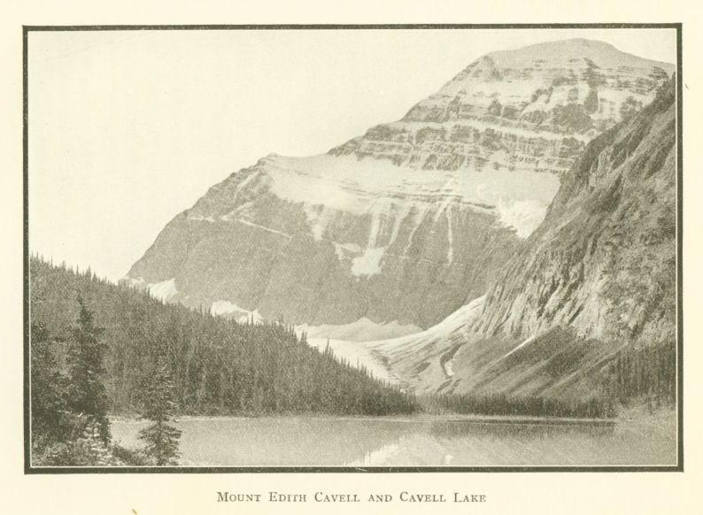Mount Edith Cavell and Cavell Lake