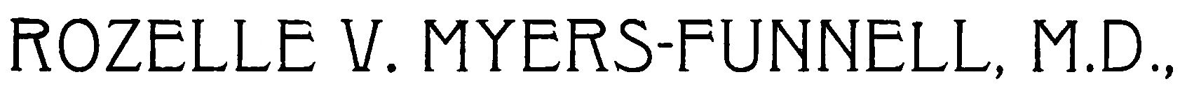 ROZELLE V. MYERS-FUNNELL, M.D.