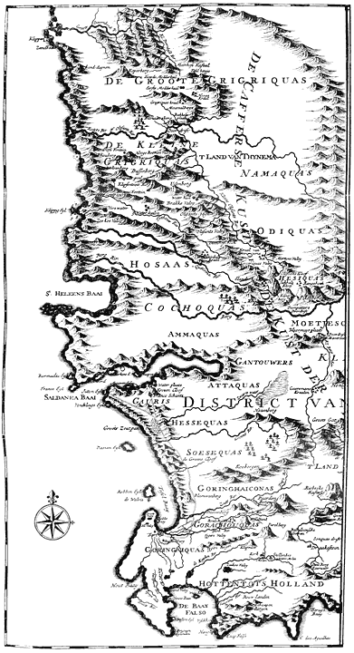 Uit Valentijn se Beschrijvinge van de Kaap (1726).