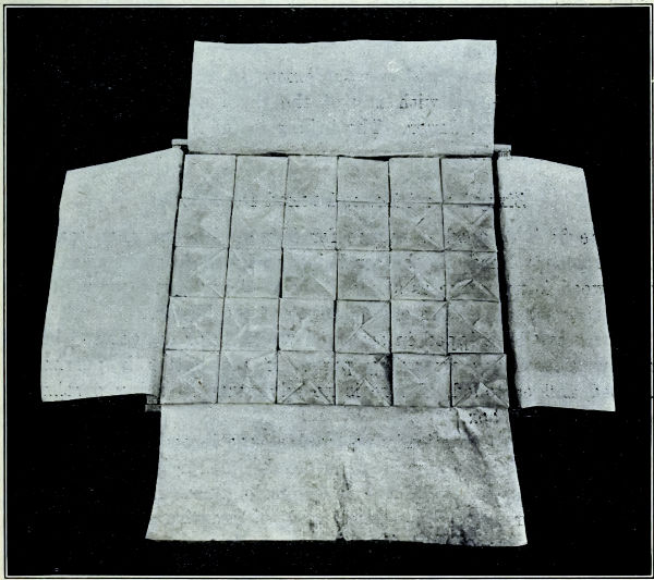 Fig. 4.—Parchment wrapped butter in parchment lined box.