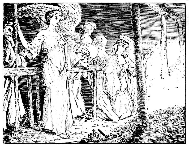 Engraving of angles in a stable