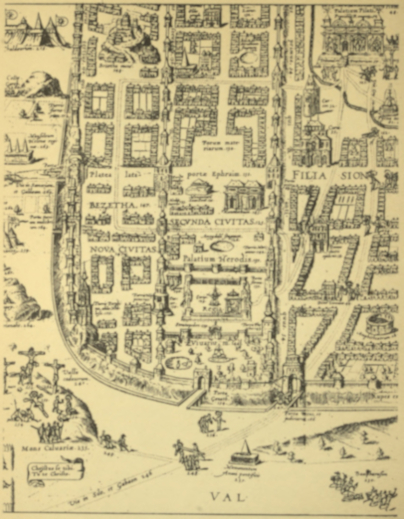 Reduced Map of Jerusalem.
