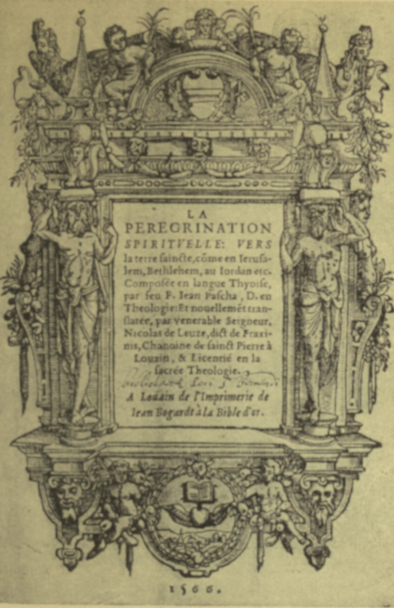 Title Page of Gheestelyck Pelgrimagie.