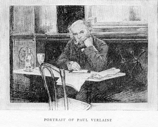 'portrait of Paul Verlaine' 