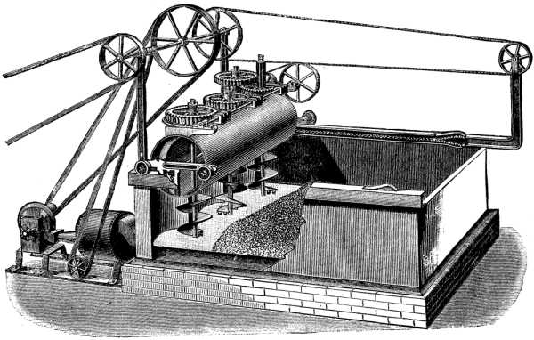 FIG. 4.--ECHANGEUR AND TURNING MACHINE.